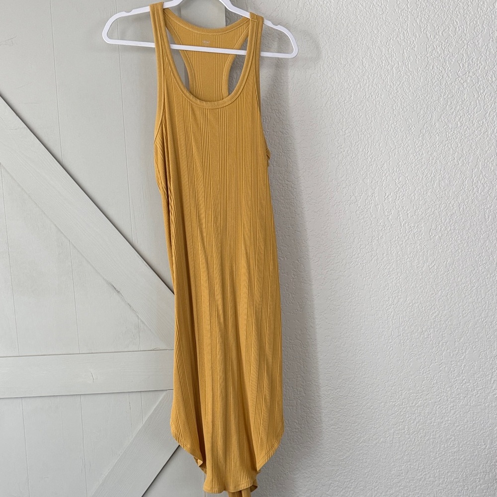 Aerie Mustard Yellow Swim Coverup Dress